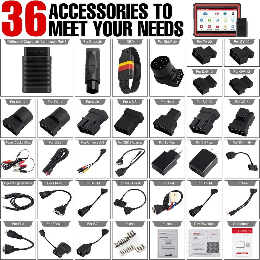 2025 LAUNCH X431 PRO3S+ PRO 5 Car Diagnostic Scanner Tool Programming Key Coding