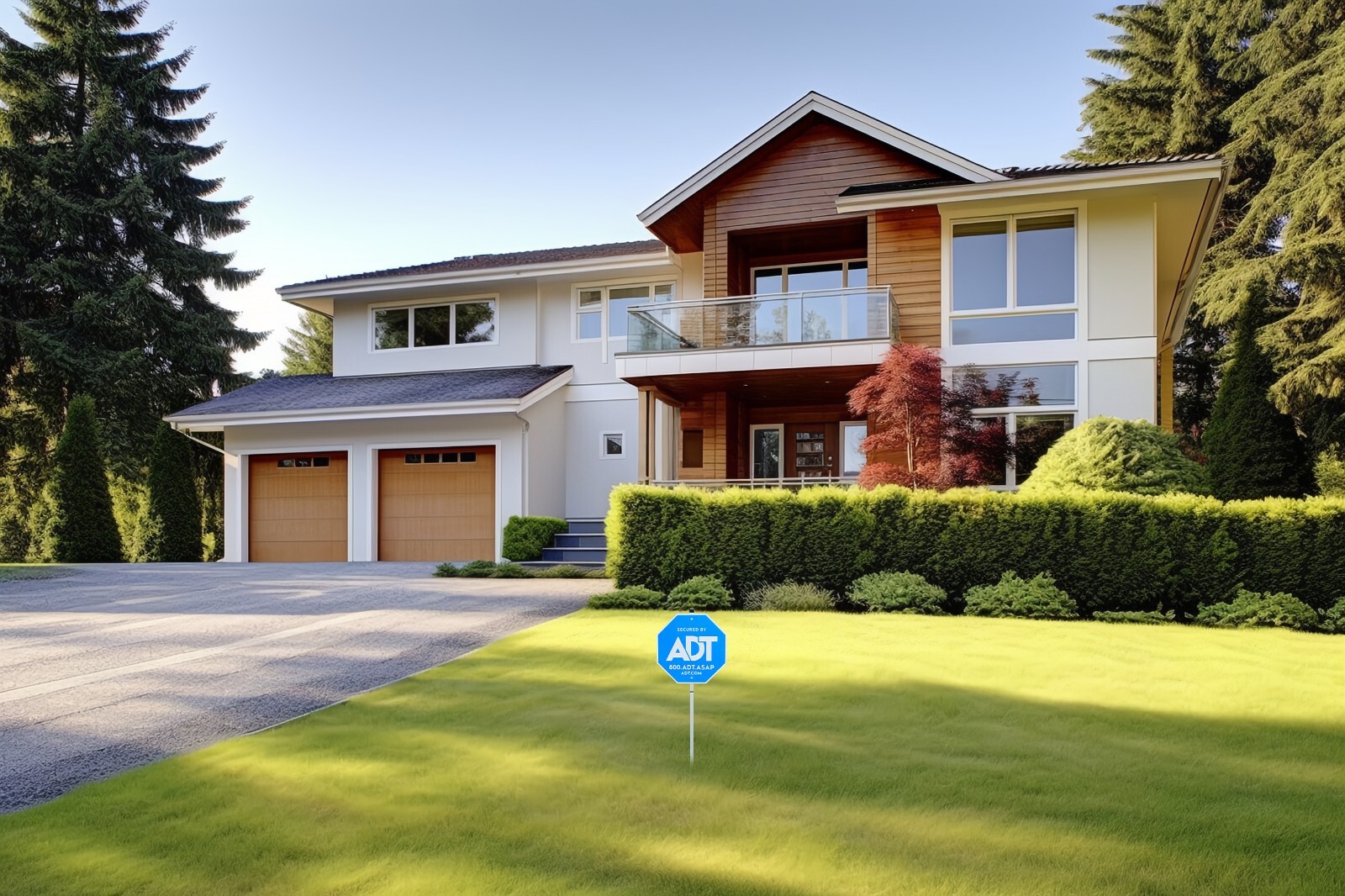 Yard Security Sign Heavy Duty Weather Proof Aluminum Stake 10"x28"