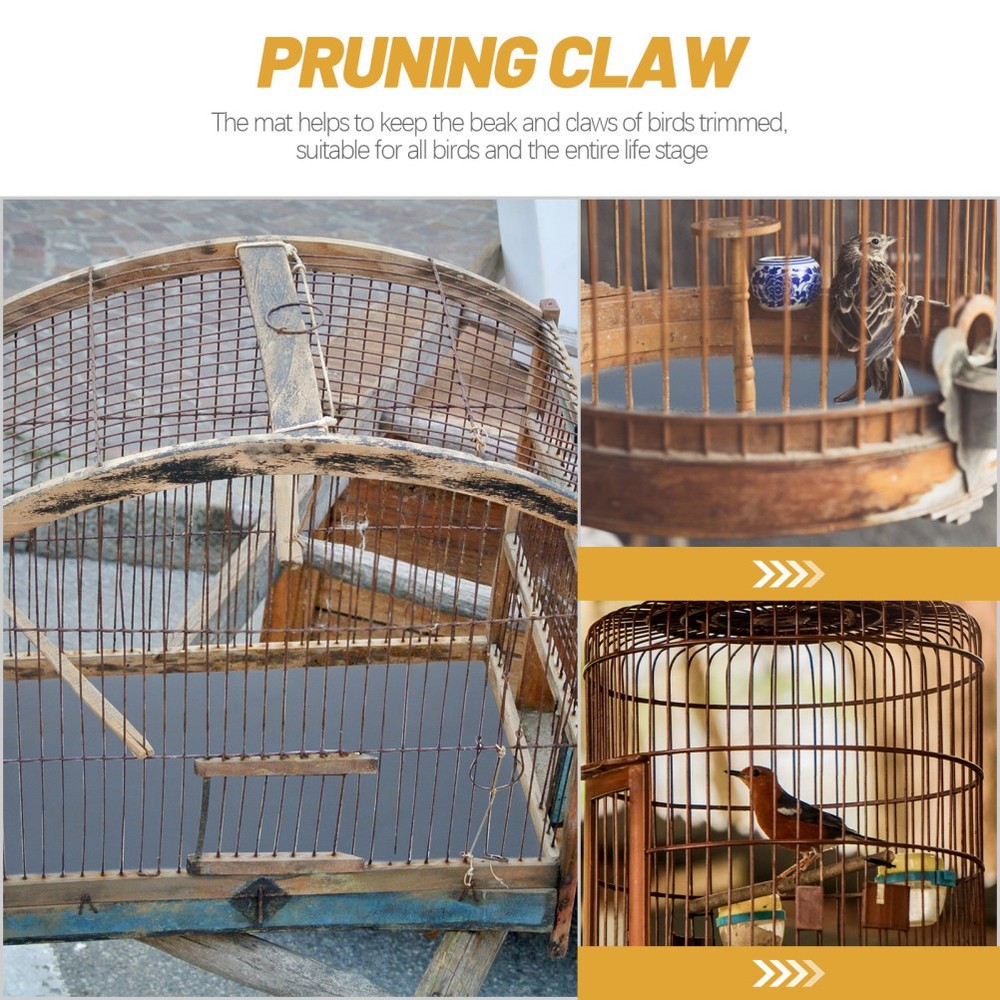 10 Sheets Bird Cage Bedding Accessory Parakeet Litter Liner Papers