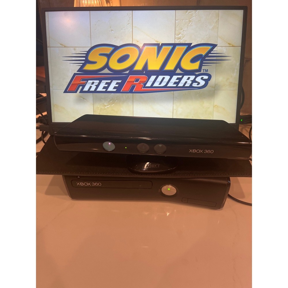 Xbox 360 Kinect Bundle 3 Games Dance Central Just Dance Sonic Working