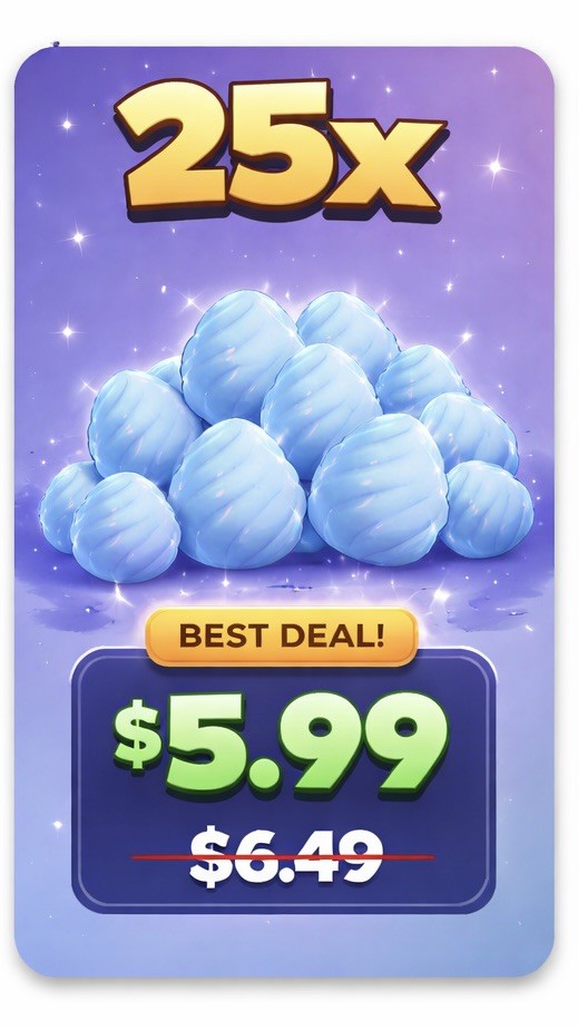 25x Crystal Eggs ✨Fast Seller ✨ Adopt From Me✨Cheapest ✨