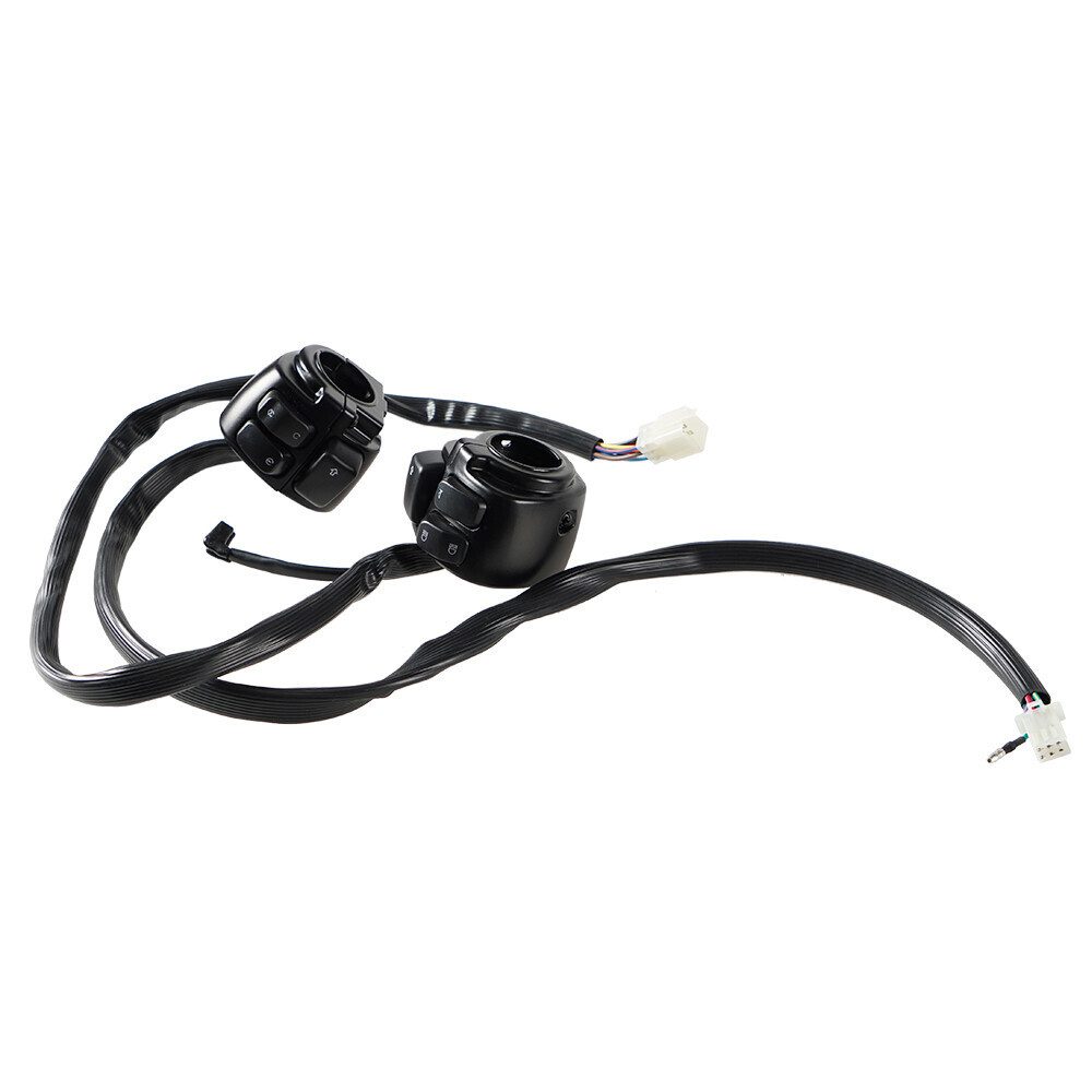 For Harley Sportster Dyna 1996-2012 Handlebar Control Switches + Wiring Harness