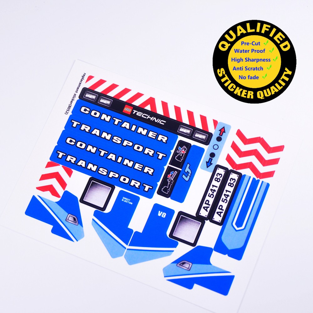 Replacement sticker for set 8052 Precut sticker