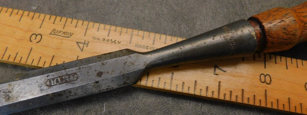 Stanley 3/4" Bevel Edge Socket Chisel Antique Woodworking Tool