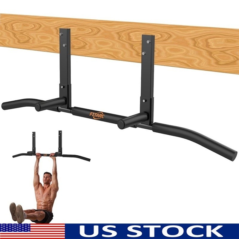 Ceiling Mount Pull Up Bar Multifunctional Non-Slip Grip Strength Training New