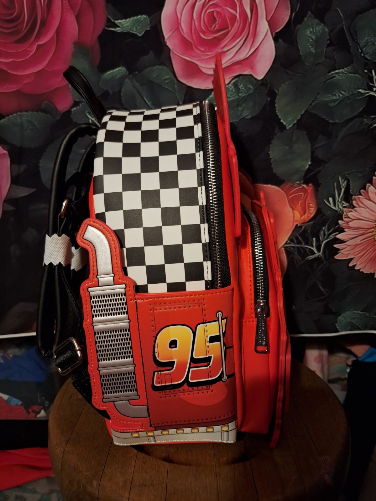 BNWT Loungefly Disney Pixar Cars Mack Cosplay Glow In The Dark Mini Backpack