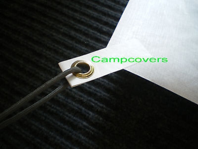 6 peel/stick Tyvek Grommet Tabs for Homewrap ~Ground Sheet ~Tent Footprint ~Tarp