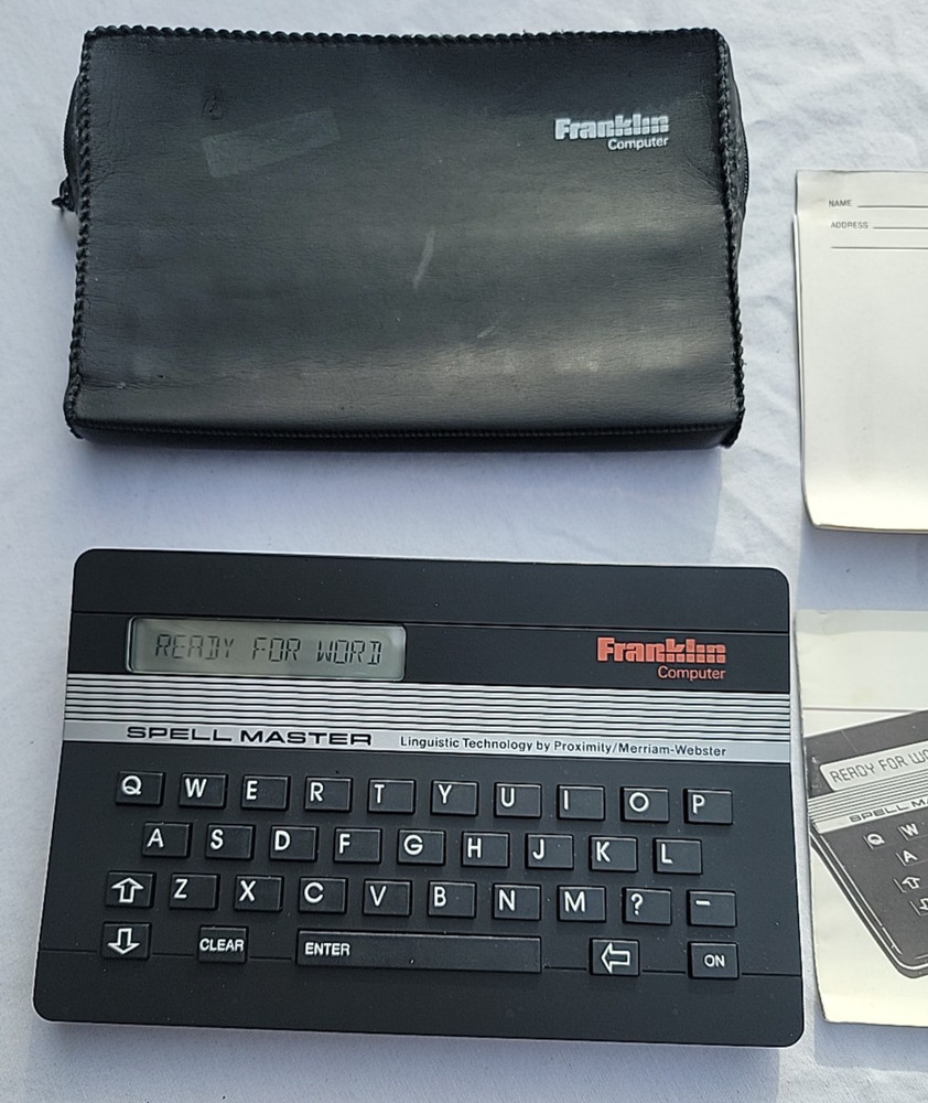 Franklin Computer Spell Master SA-103 Works with Case and Manual