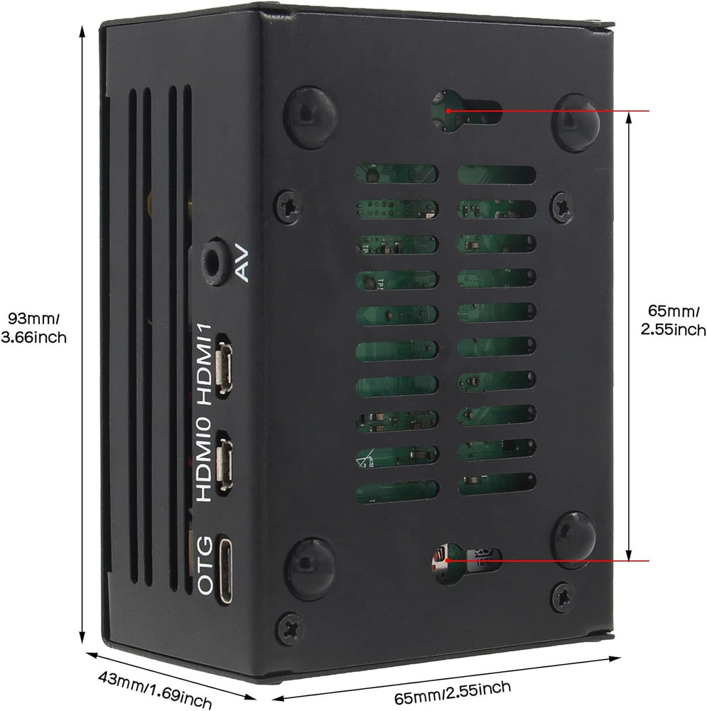 KVM-A3 Kit with Raspberry Pi 4 Case & 20W 5V 4A USB Type-C Power Adapter Compati