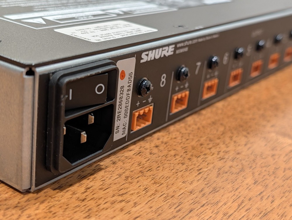 SHURE MXWANI8 8-Channel Audio Network Interface