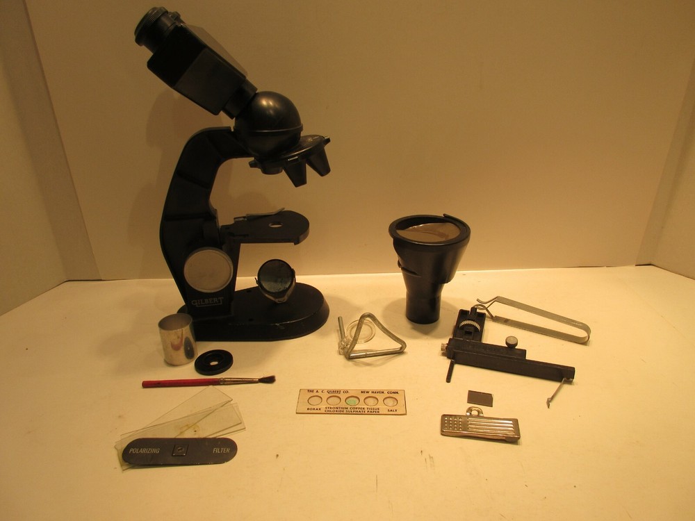 Gilbert 13055 Microscope and Lab Set Not Complete Educational Scientific Chem
