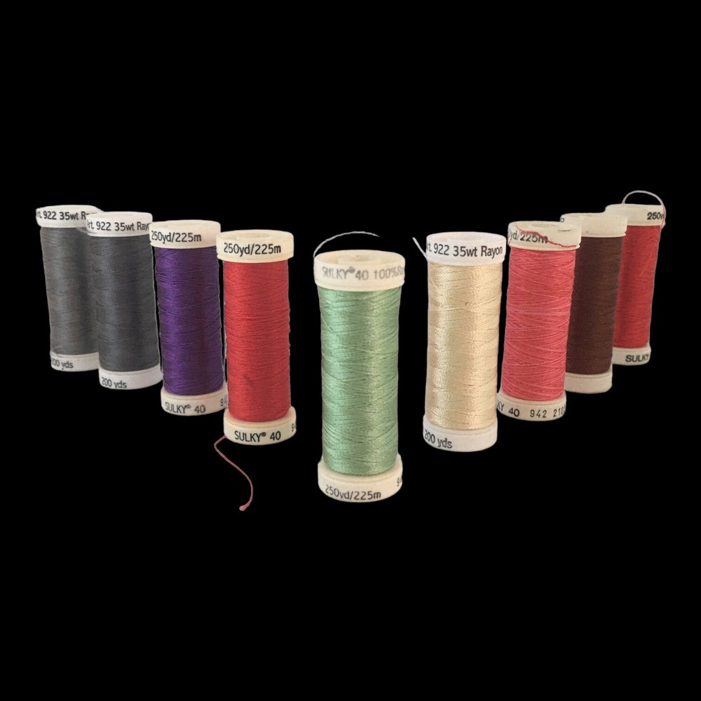 20 spools sulky 30 embroidery thread Germany assorted colors