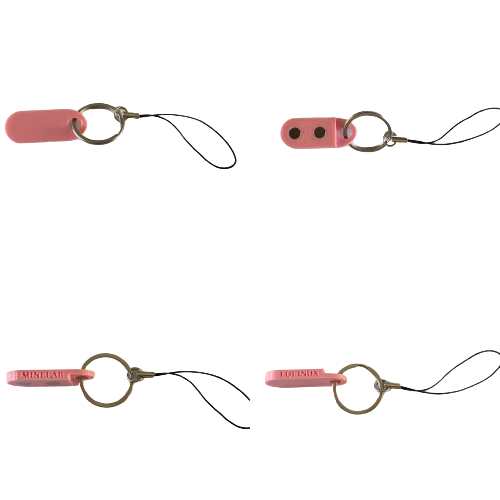 Minelab Equinox 800 charging port magnetic cover with lanyard.