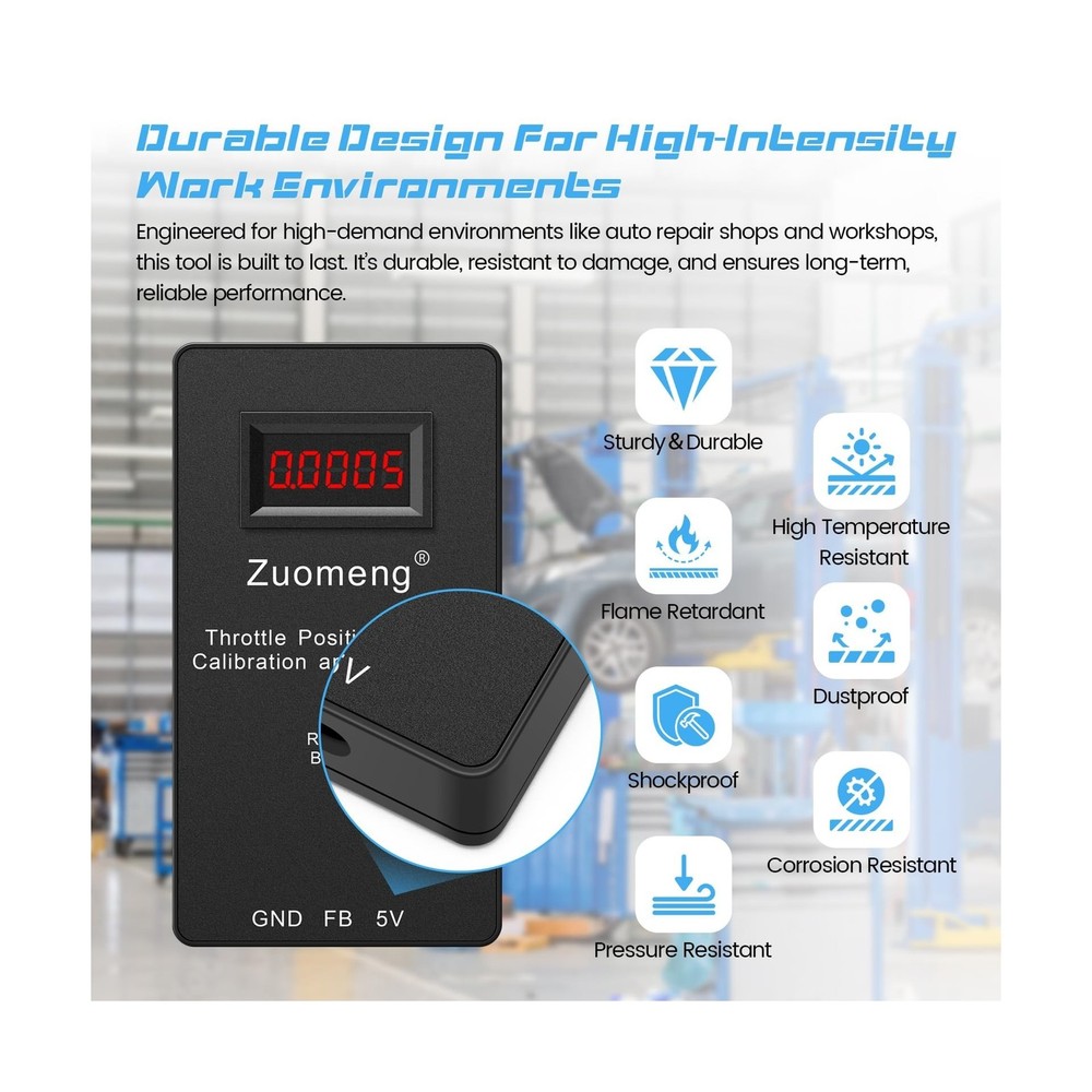 Throttle Position Sensor Adjustment and Testing Tool, Includes All Adapters, ...
