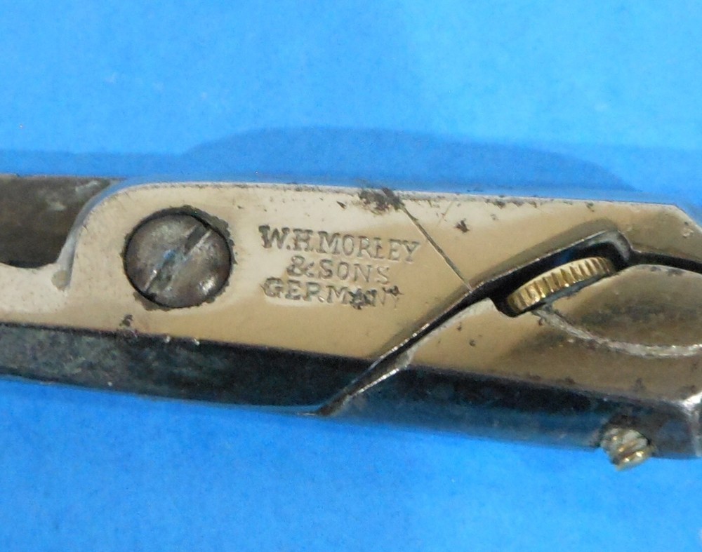 VTG W.H. MORLEY & SONS BUTTONHOLE SCISSORS GERMANY