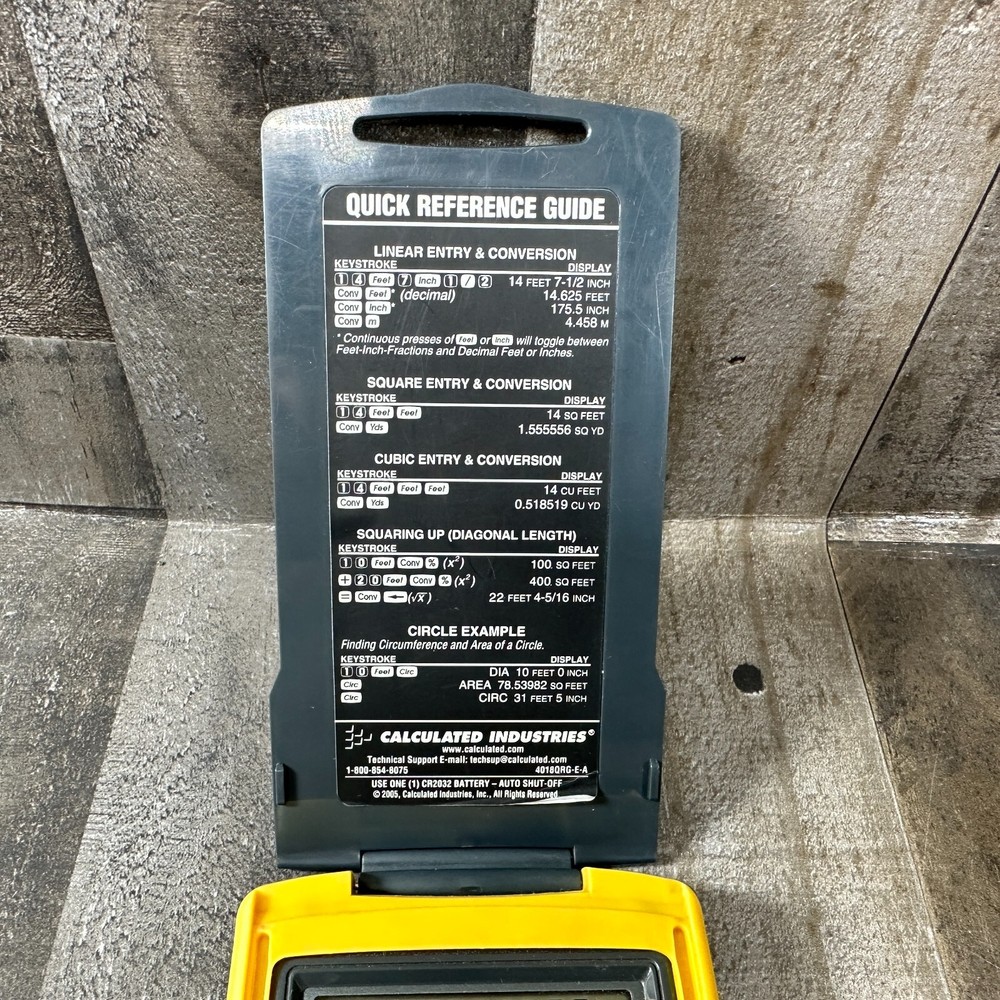 Measure Master 5 Model 4018 Dimensional Math Calculator