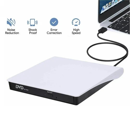 Slim External USB CD DVD ROM Writer Drive Burner Reader Player PC Laptop US