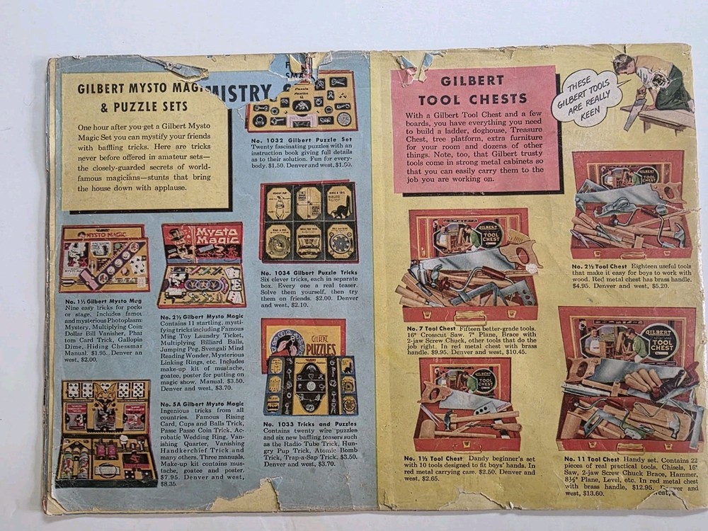 ORIGINAL 1952 D1677 American Flyer Gilbert Erector Catalog Complete