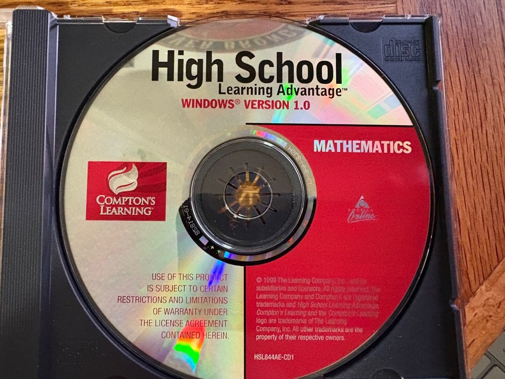 Compton's Learning High School Learning Advantage Mathematics CD Software