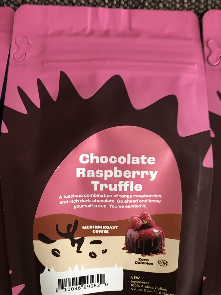 Crazy Cups / Chocolate Raspberry Truffle Flavored Ground Coffee/ 10 Oz/ 3 Pack