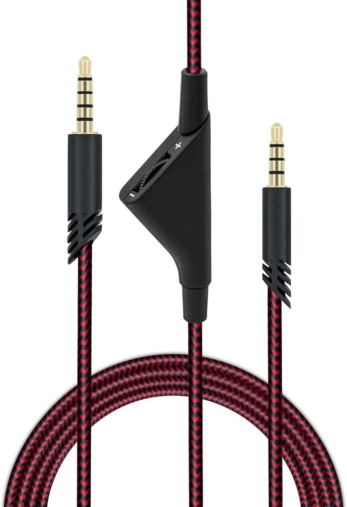 2M Braided Headset Replacement Cable with Volume Control for Astro & Xbox - Red