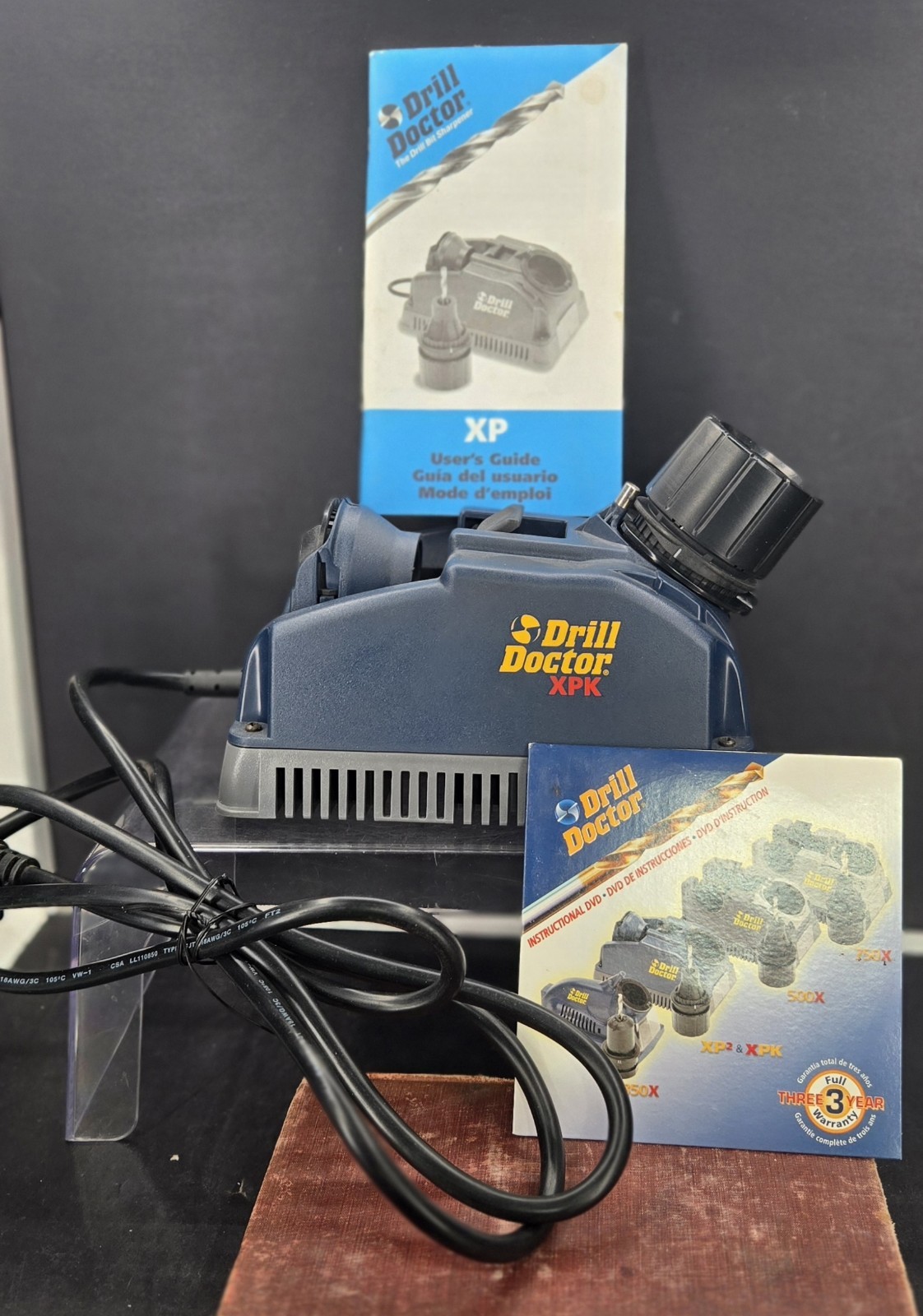 Drill Doctor XPK Drill Bit Sharpener 3/32" to 1/2" - Tested Works