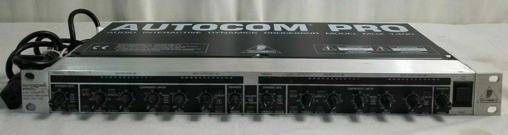 BEHRINGER Autocom Pro MDX 1400 Audio Interactive Dynamics Processor w Cord