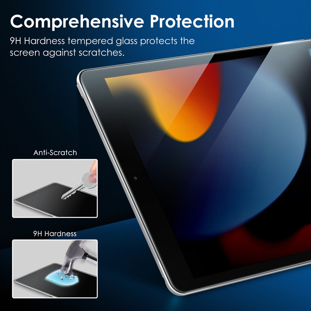 JETech One Touch Install Screen Protector for iPad 10.2-Inch 2021/2020/2019