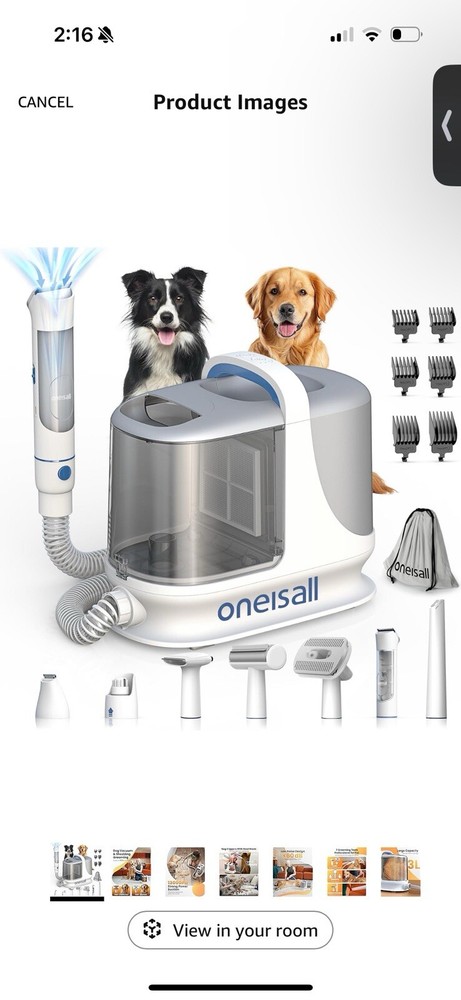 oneisall Dog Grooming Vacuum