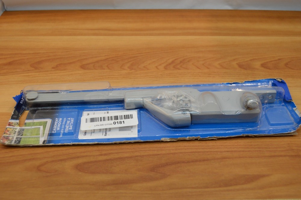 Casement Window Operator Crank Hinge RH with Handle Gray