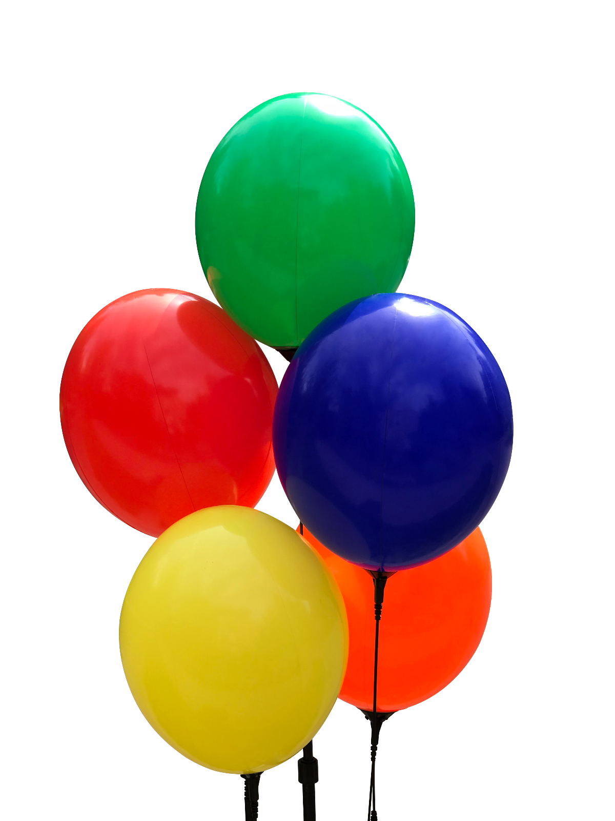 Replacement Balloons for Reusable Balloon Kit | Balloons Only | 5 Multi Balloons