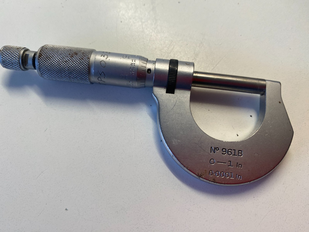 Vintage Moore & Wright Micrometer No 961B 0 To One Inch. Engineering