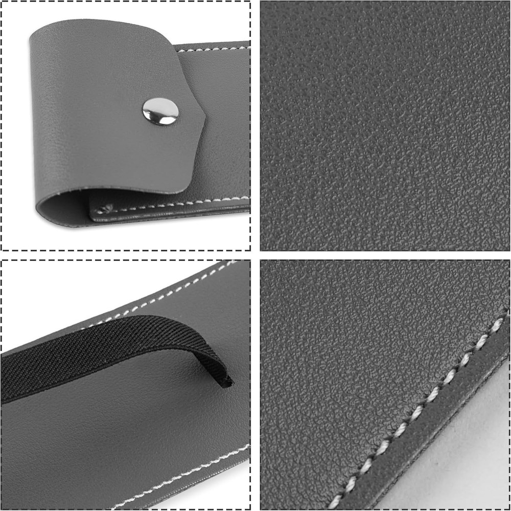 Multi-Functional Grey Pen Holder for Notebooks - Elegant and Practical Design