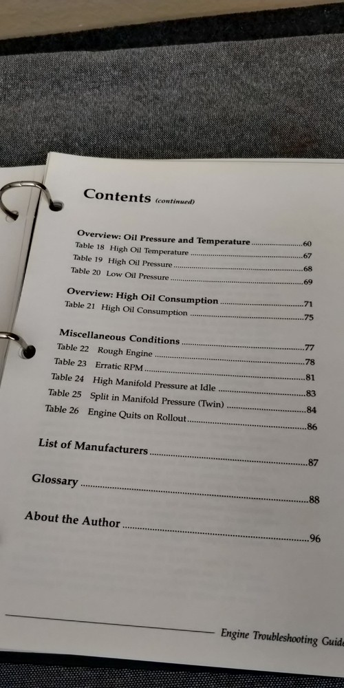 Light plane Maintenance Engine Troubleshooting Guide + Aircraft Engine BG