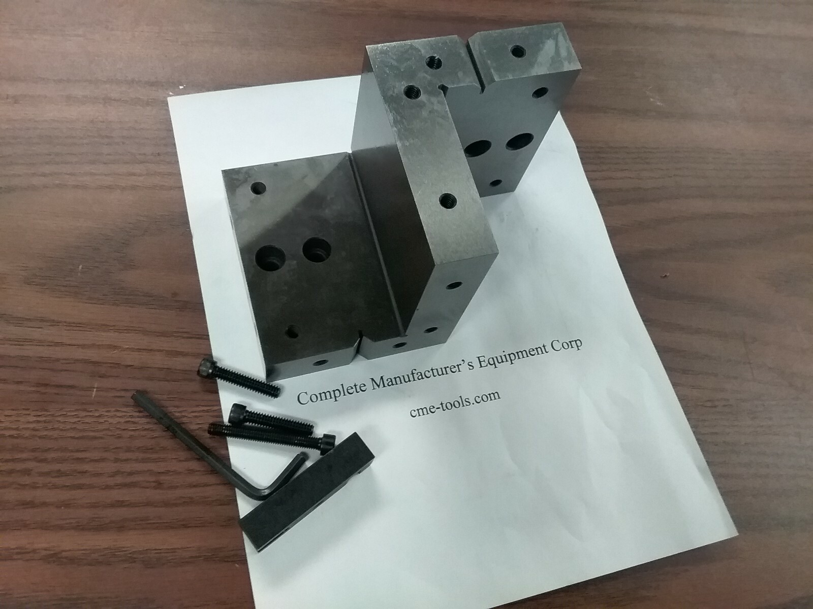 Compound ANGLE PLATE 6x4x4" Precision Ground w. tapped holes 0.0002" #PGAP-C644