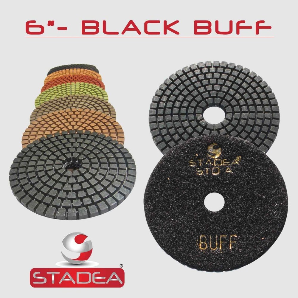 6" PREMIUM DIAMOND POLISHING PADS :Pick Grit & Quantity