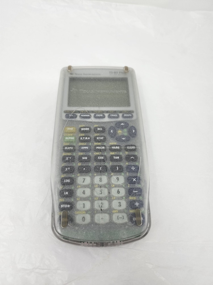 Texas Instruments TI-83 Plus Silver Edition Clear Graphing Calculator +Batteries