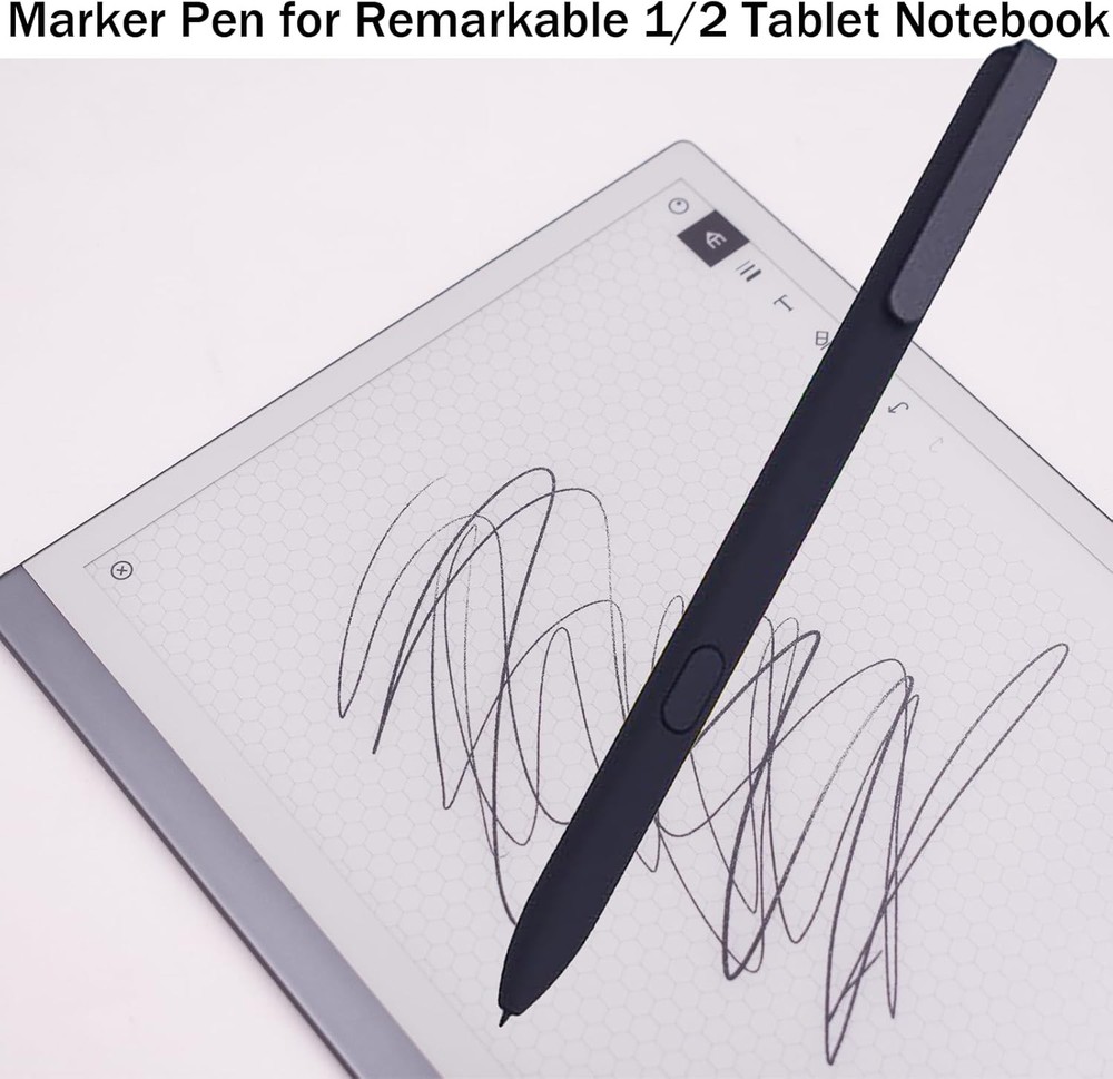Black Marker Pen for Remarkable 1/2 Tablet Notebook, Stylus