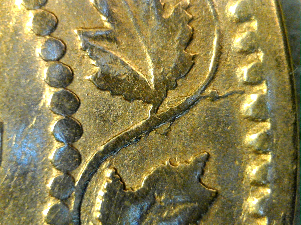 1859 Canada Cent Narrow Low 9 Die-Cracks & Lamination Errors Circ. BN Victoria