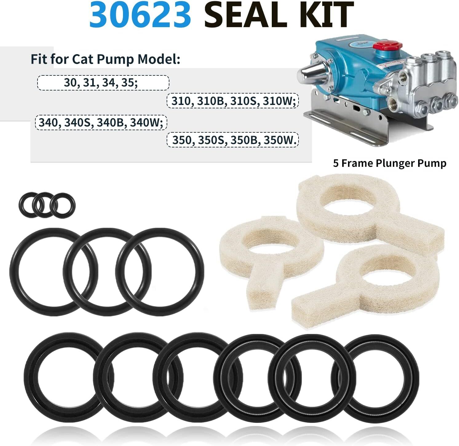 30623 Rebuild Seal Kit For Cat Pump Pressure Washer Model 30 31 34 35 310 340💎