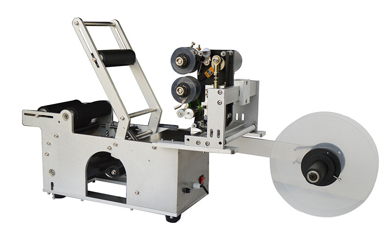 Semi-automatic Round Bottle Labeling Machine w/ Code Printer in USA 160830
