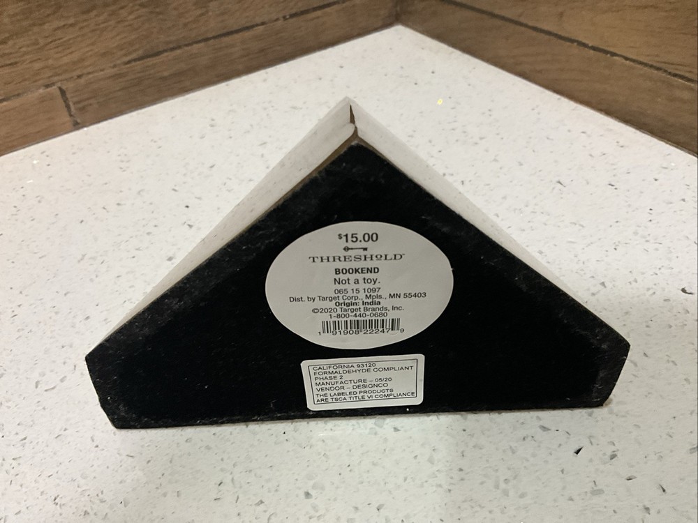 Metal Bookend Pyramid Gold - Threshold™ designed with Studio McGee