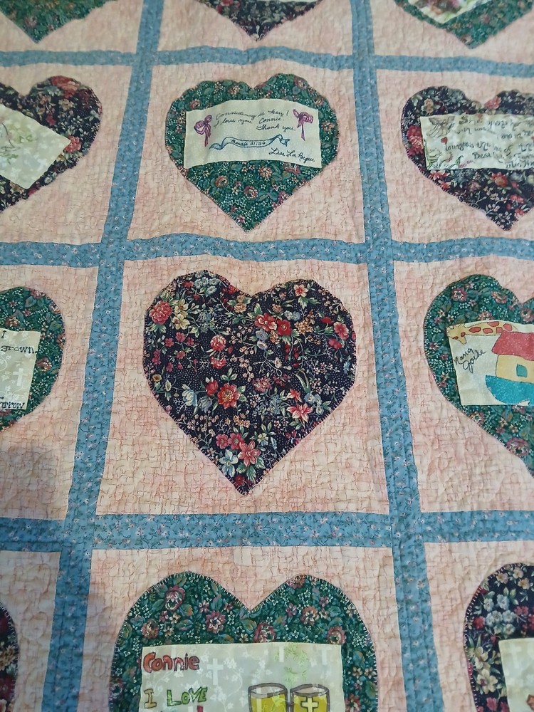 Hearts Quilt Full Sz.