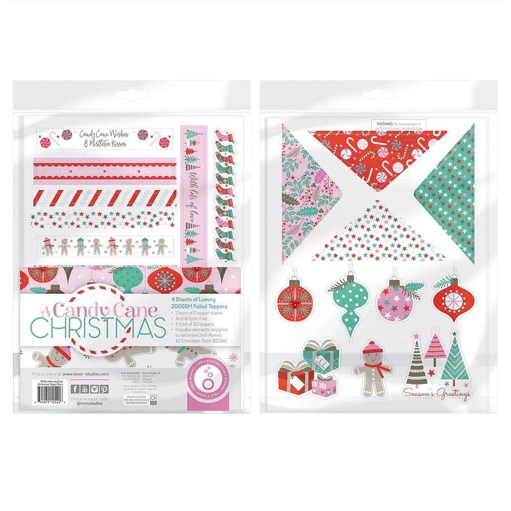 Tonic Studios Topper Set-A Candy Cane Christmas