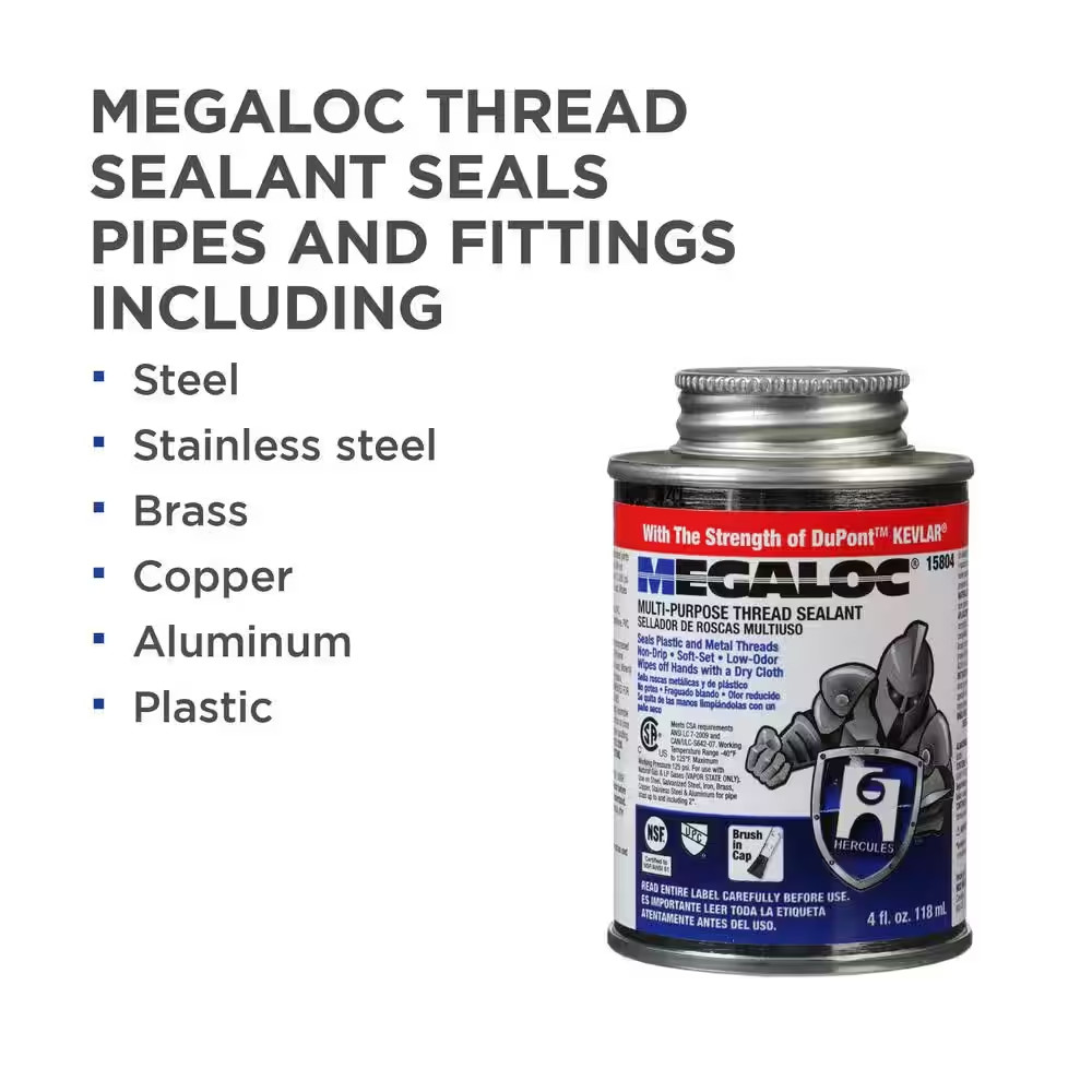 Megaloc 4 Oz. Pipe Thread Sealant
