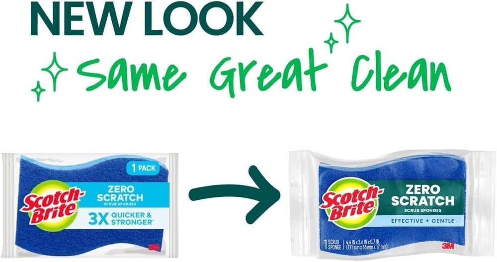Non-Scratch Blue Scrub Sponges 9 Pack