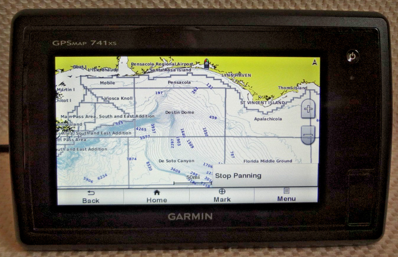 GARMIN GPSMAP 741xs GPS CHART PLOTTER ClearVü SideVü CHIRP FISHFINDER w/ POWER