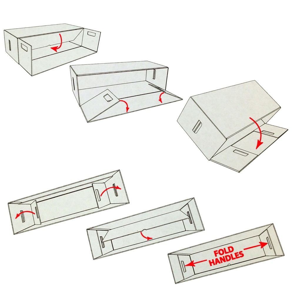 Bundle / 10 BCW Long Cardboard Comic Book Storage Boxes Box Holds 250-300 Comics