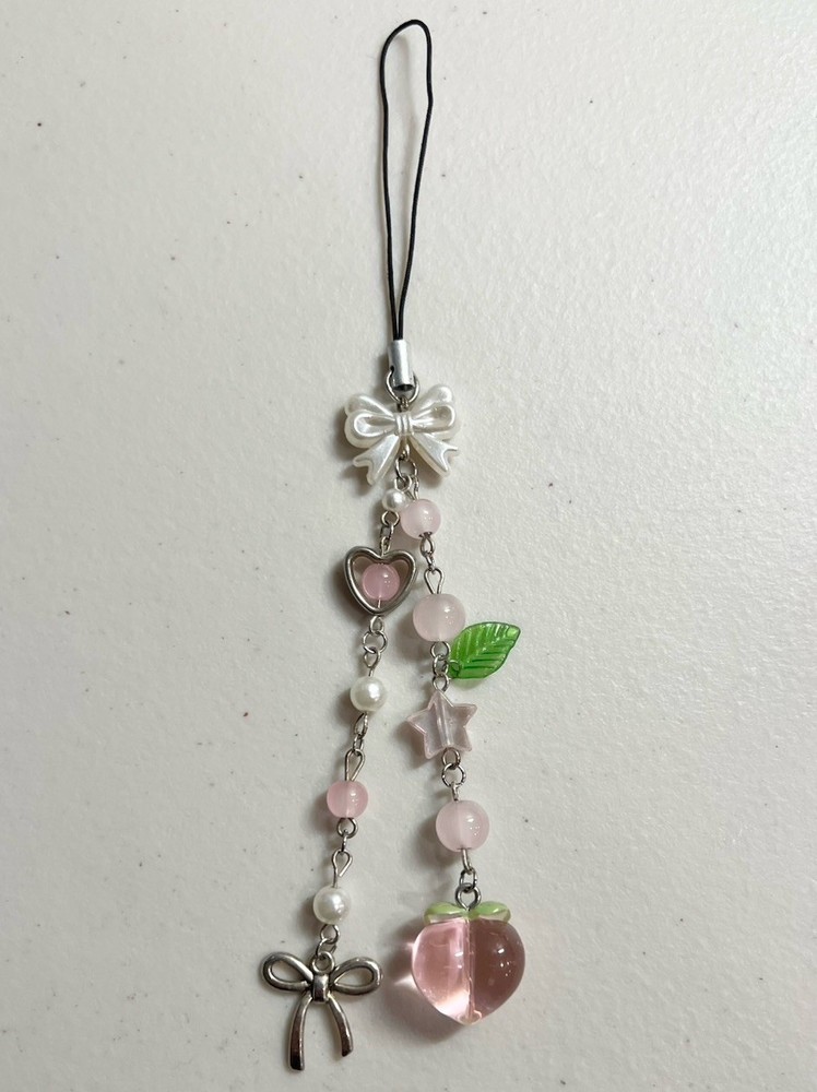 Peach Phone Charm