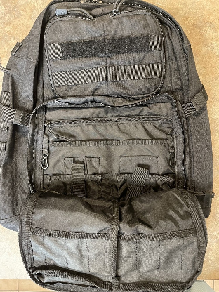 5.11 Rush 24 2.0 Tactical Backpack - 56563 black 511 multiple compartments